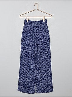 Pantalon fluide imprimé - Kiabi