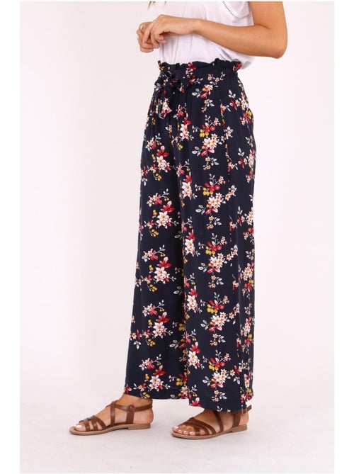 Pantalon fluide imprimé ELORE - Kiabi