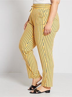 Pantalon fluide imprimé - Kiabi