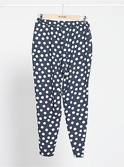 Pantalon fluide imprimé - Kiabi