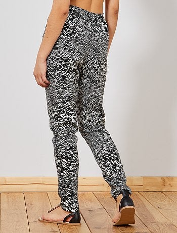 Pantalon fluide imprimé - Kiabi