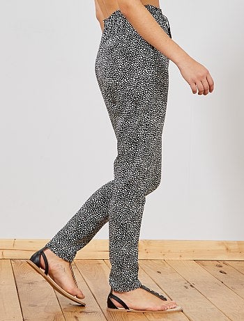 Pantalon fluide imprimé - Kiabi