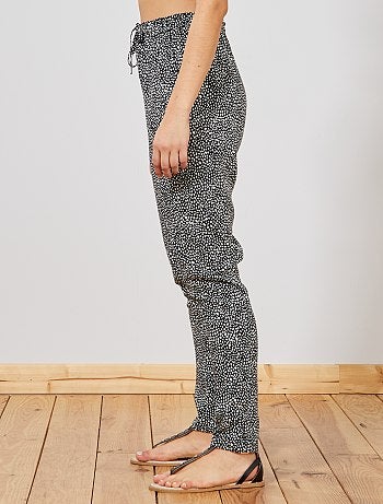 Pantalon fluide imprimé - Kiabi