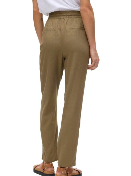 Pantalon Fluide Kaki Femme Vero Moda Jesmilo - Kiabi