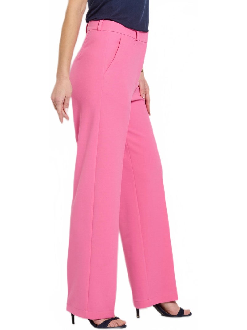 Pantalon fluide large - Afibel Rose - Kiabi