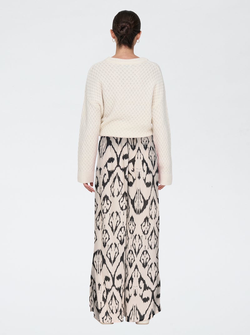 Pantalon fluide large 'JDY' BEIGE - Kiabi