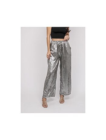 Pantalon fluide métallisé EDWINA