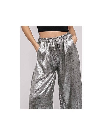 Pantalon fluide métallisé EDWINA