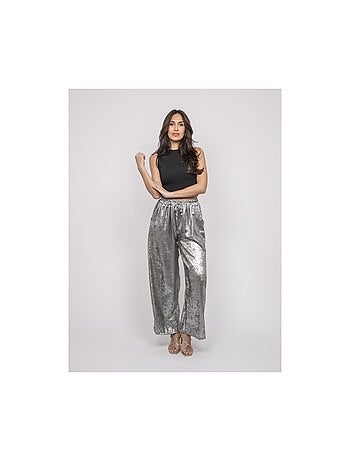 Pantalon fluide métallisé EDWINA