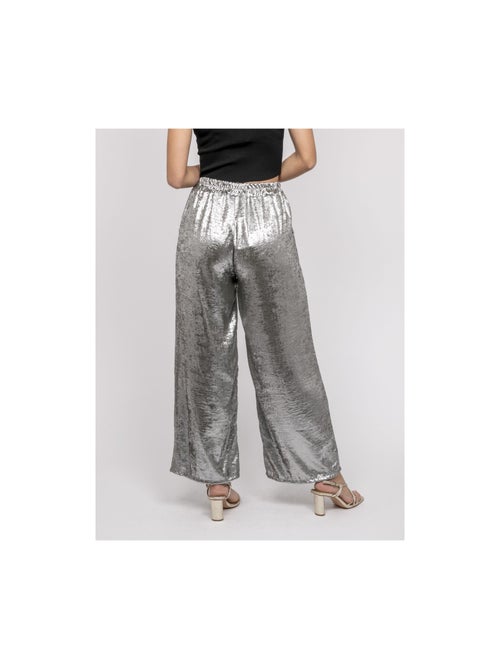 Pantalon fluide métallisé EDWINA - Kiabi
