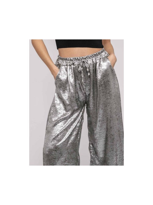 Pantalon fluide métallisé EDWINA - Kiabi