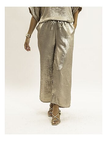Pantalon fluide métallisé EDWINA