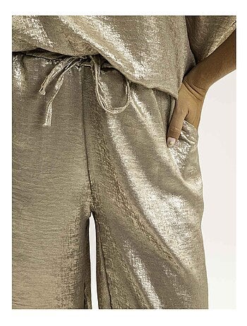 Pantalon fluide métallisé EDWINA