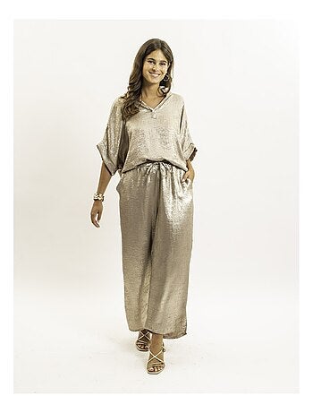 Pantalon fluide métallisé EDWINA
