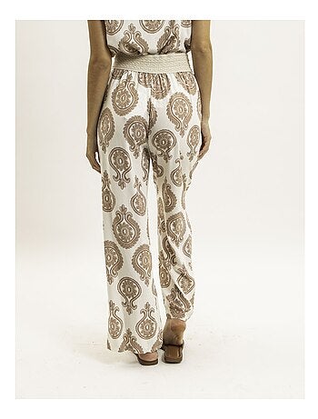 Pantalon fluide motifs EMILINE