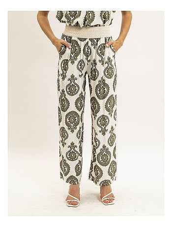 Pantalon fluide motifs EMILINE