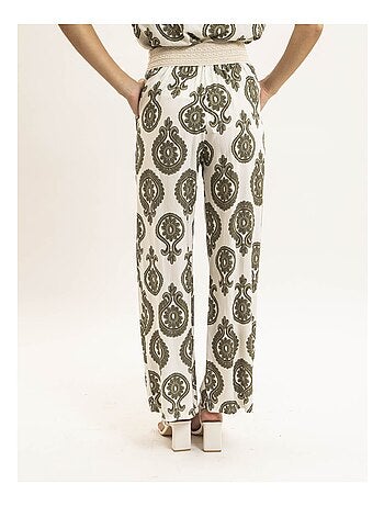 Pantalon fluide motifs EMILINE