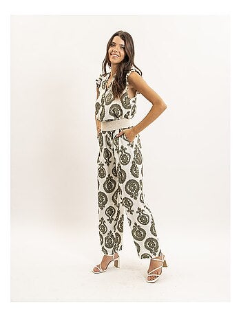 Pantalon fluide motifs EMILINE