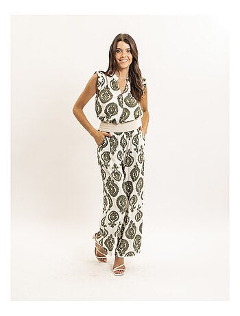 Pantalon fluide motifs EMILINE