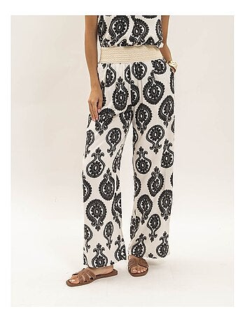 Pantalon fluide motifs EMILINE