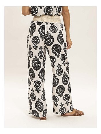 Pantalon fluide motifs EMILINE