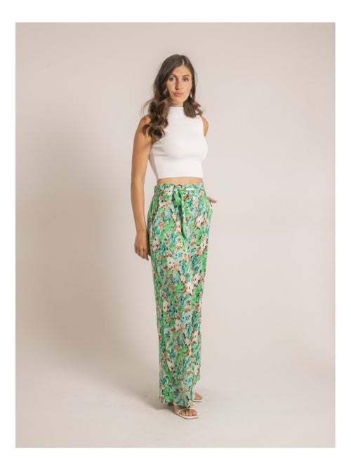 Pantalon fluide motifs ENISTA - Kiabi