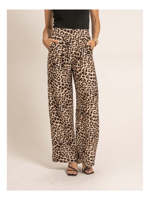 Pantalon fluide motifs ENOE - Kiabi