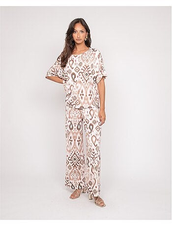 Pantalon fluide motifs ENOLIA