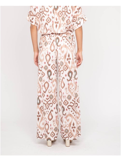 Pantalon fluide motifs ENOLIA - Kiabi