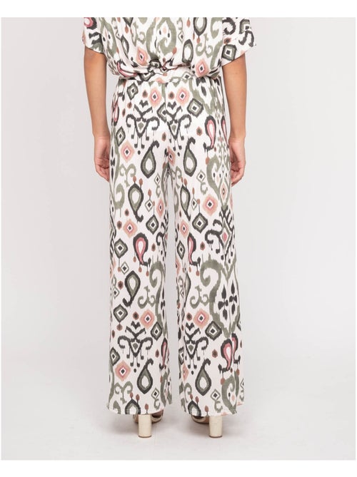 Pantalon fluide motifs ENOLIA - Kiabi