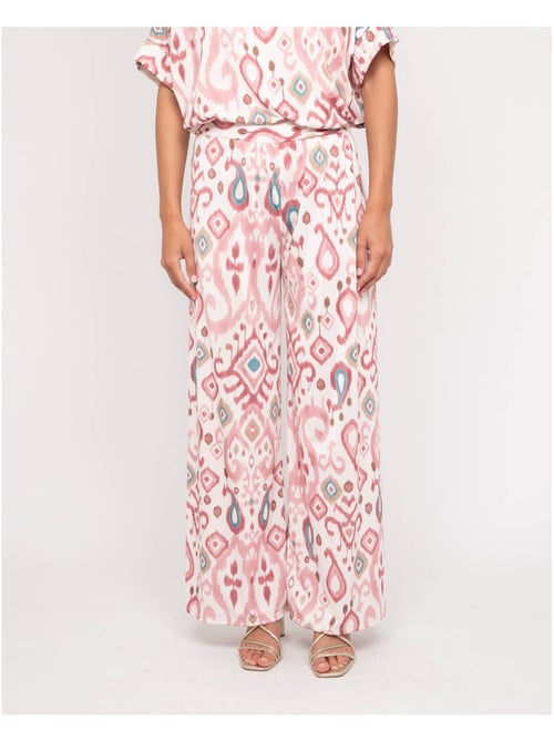 Pantalon fluide motifs ENOLIA - Kiabi