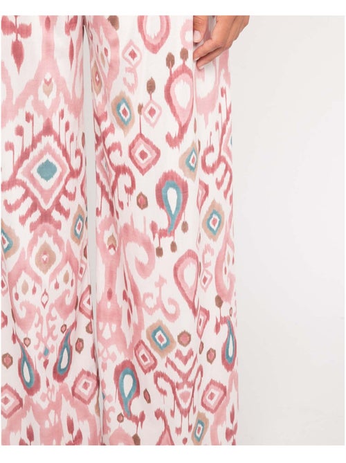 Pantalon fluide motifs ENOLIA - Kiabi