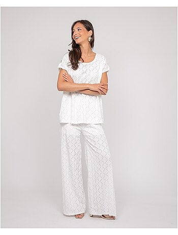 Pantalon fluide motifs ESUNA