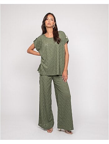 Pantalon fluide motifs ESUNA