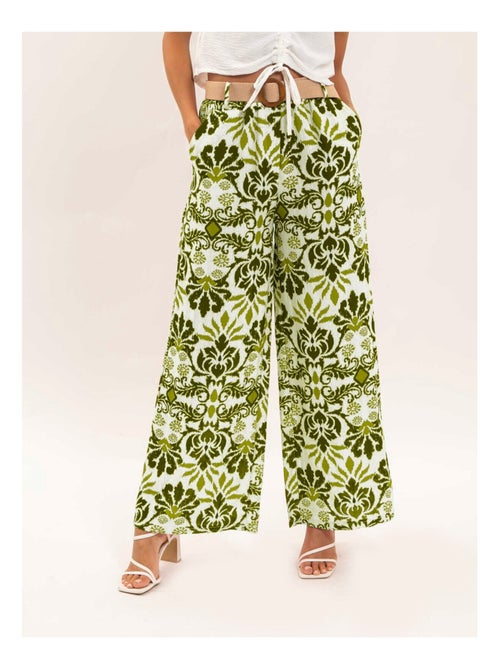 Pantalon fluide motifs ETOBIA - Kiabi