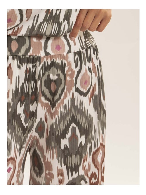 Pantalon fluide motifs ETONIA - Kiabi