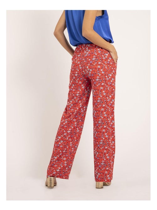 Pantalon fluide motifs EUXANE - Kiabi