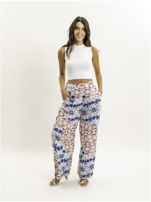 Pantalon fluide motifs EVERLY - Kiabi