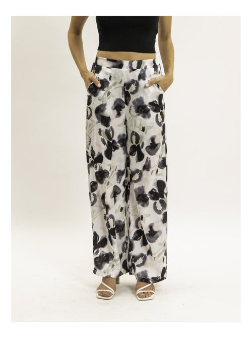Pantalon fluide motifs EZINA - Kiabi