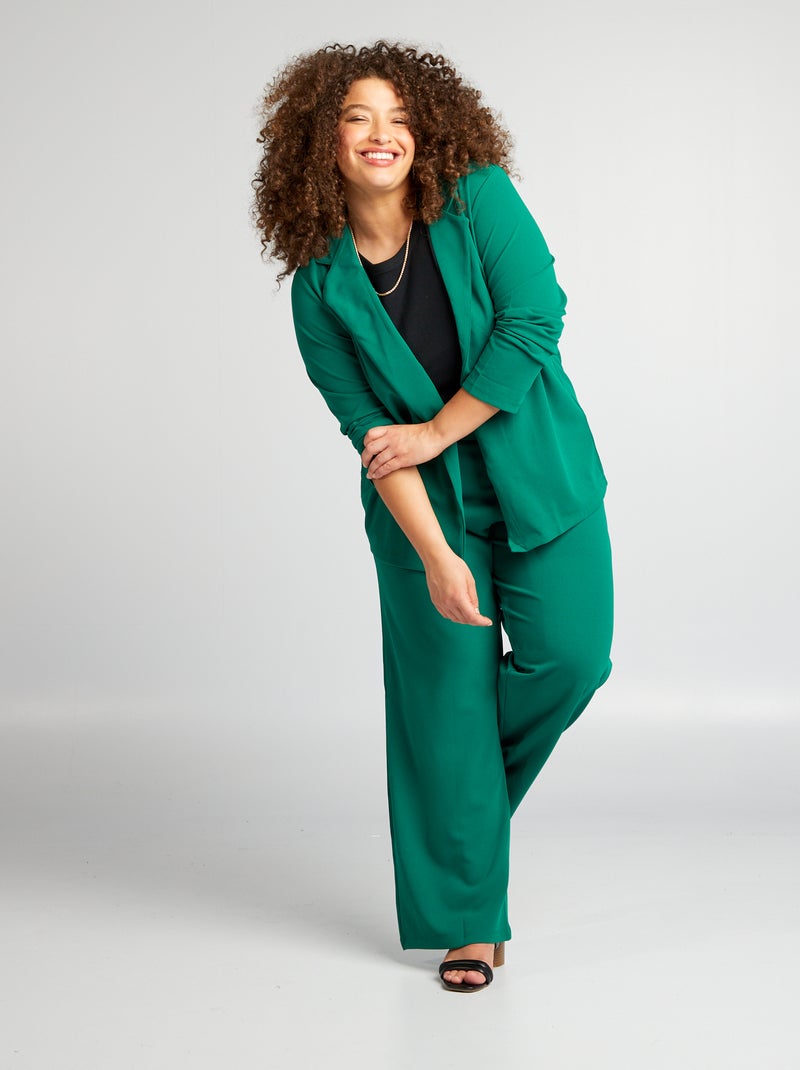 Pantalon fluide 'Only Carmakoma' Vert - Kiabi