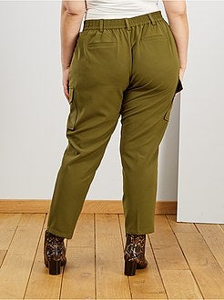 Pantalon fluide poches cargo - Kiabi