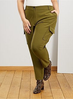 Pantalon fluide poches cargo - Kiabi