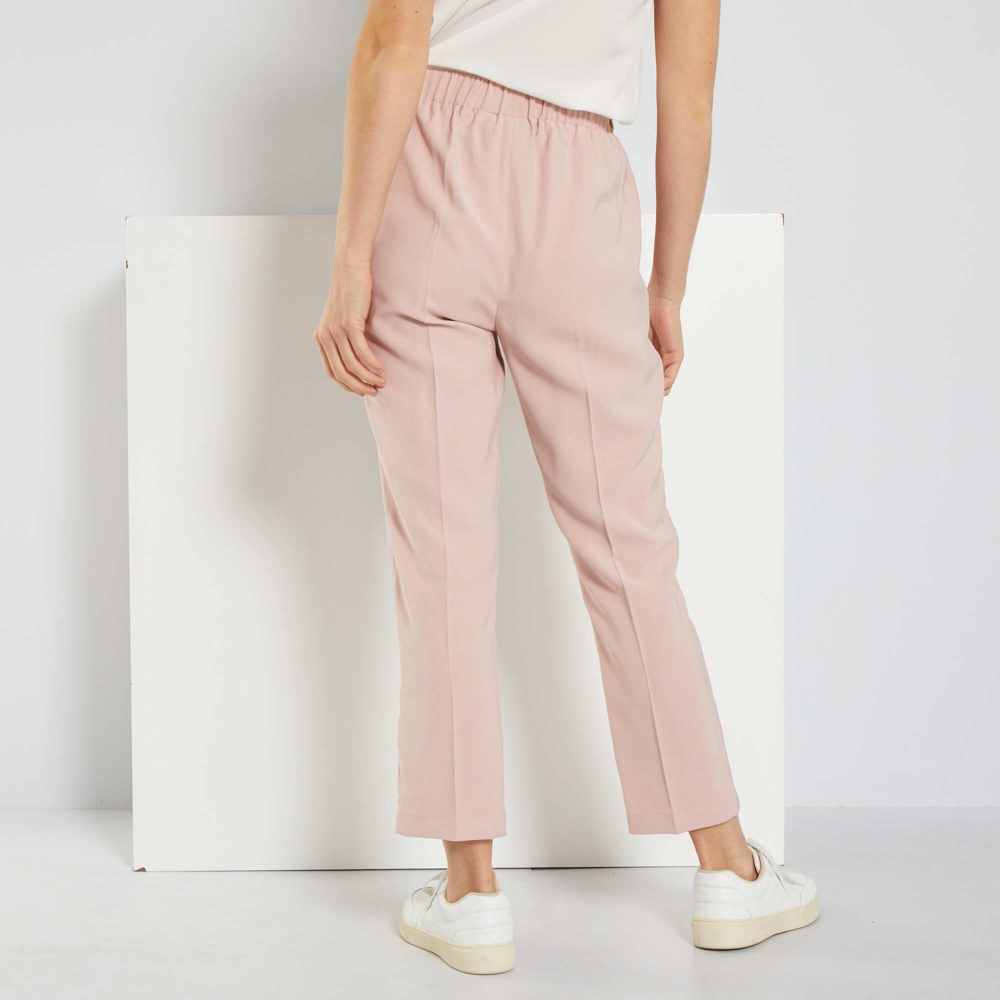 pantalon fluide blanc