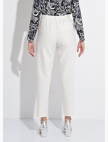 Pantalon fluide taille élastiquée - afibel