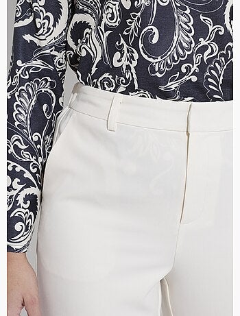Pantalon fluide taille élastiquée - afibel