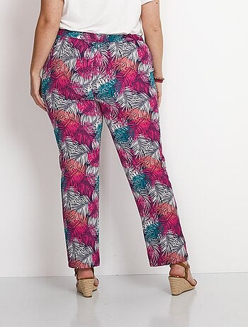 Pantalon fluide taille élastiquée - Afibel
