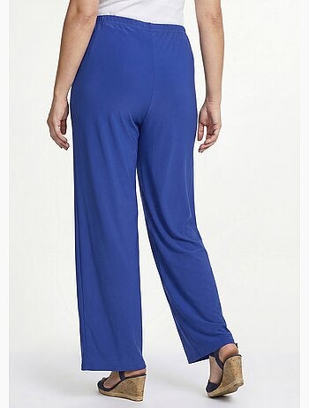 Pantalon fluide taille élastiquée maille - Afibel