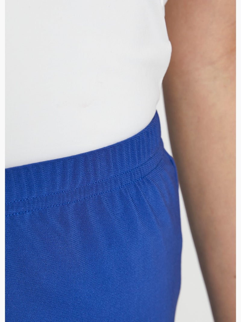 Pantalon fluide taille élastiquée maille - Afibel Bleu - Kiabi