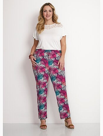 Pantalon fluide taille élastiquée