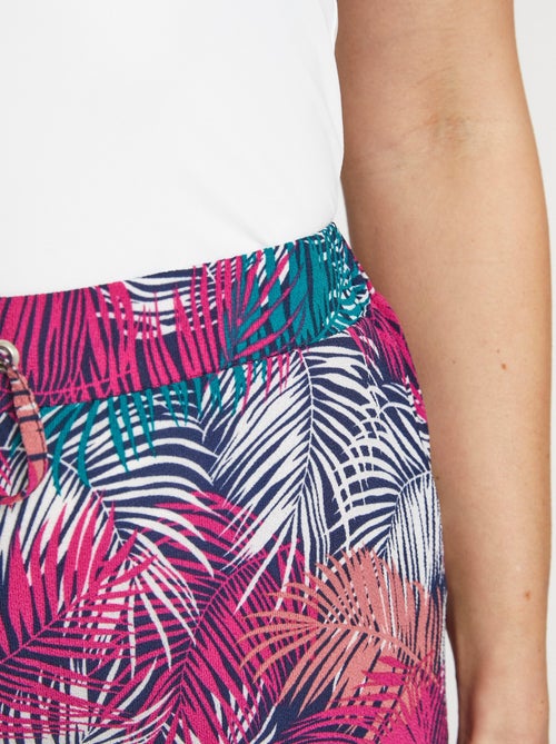 Pantalon fluide taille élastiquée - Kiabi